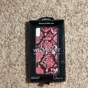 wildflower iphone XS max case. snakeskin